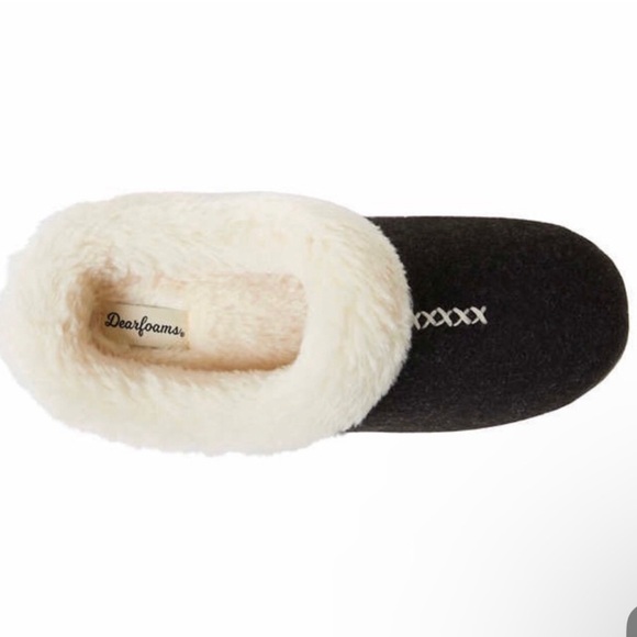 Dearfoams Womens’ Faux Fur Slippers size large 9/10 - Picture 4 of 6